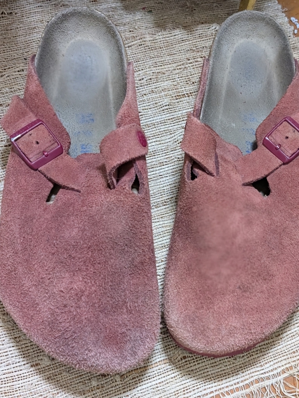 Birkenstock Boston Clogs in Cranberry men's size 45